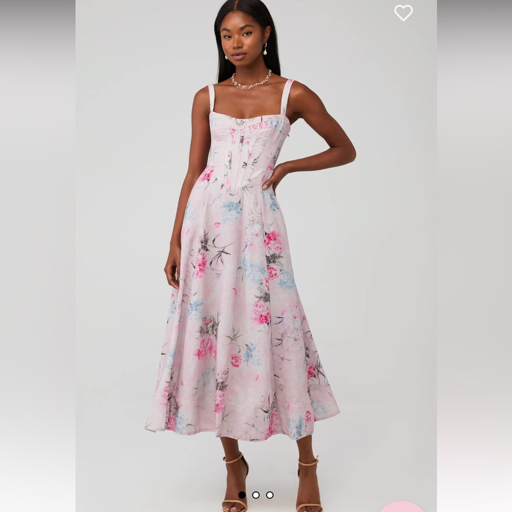 Bardot Adaline Corset Midi Dress size XS